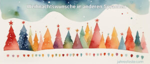 Weihnachtswünsche in anderen Sprachen