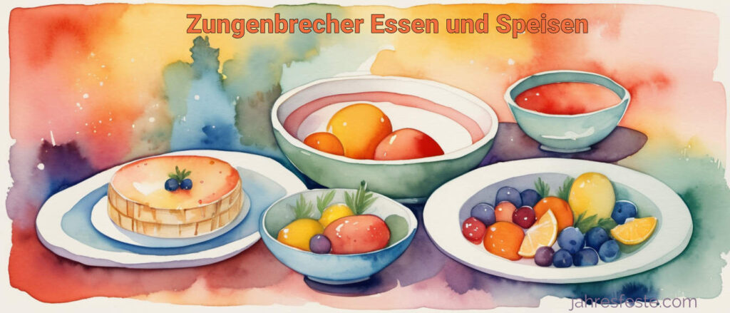 Zungenbrecher Essen und Speisen
