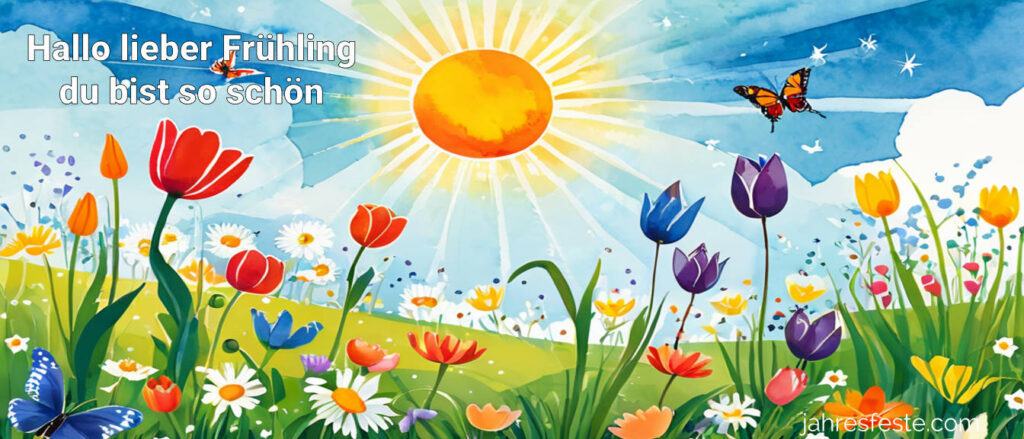 Hallo lieber Frühling du bist so schön